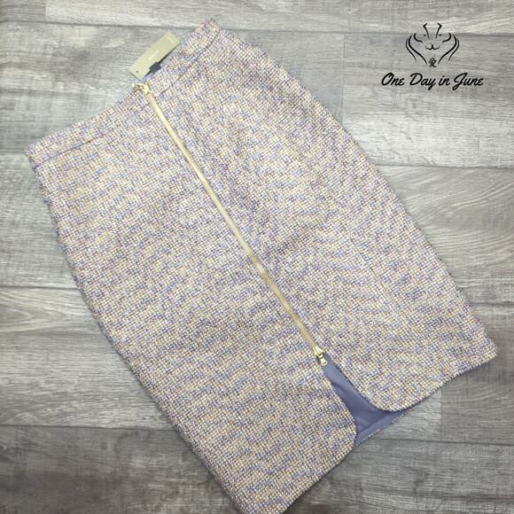 J.Crew Front Zip Pencil Skirt Size 4 - Picture 1 of 5